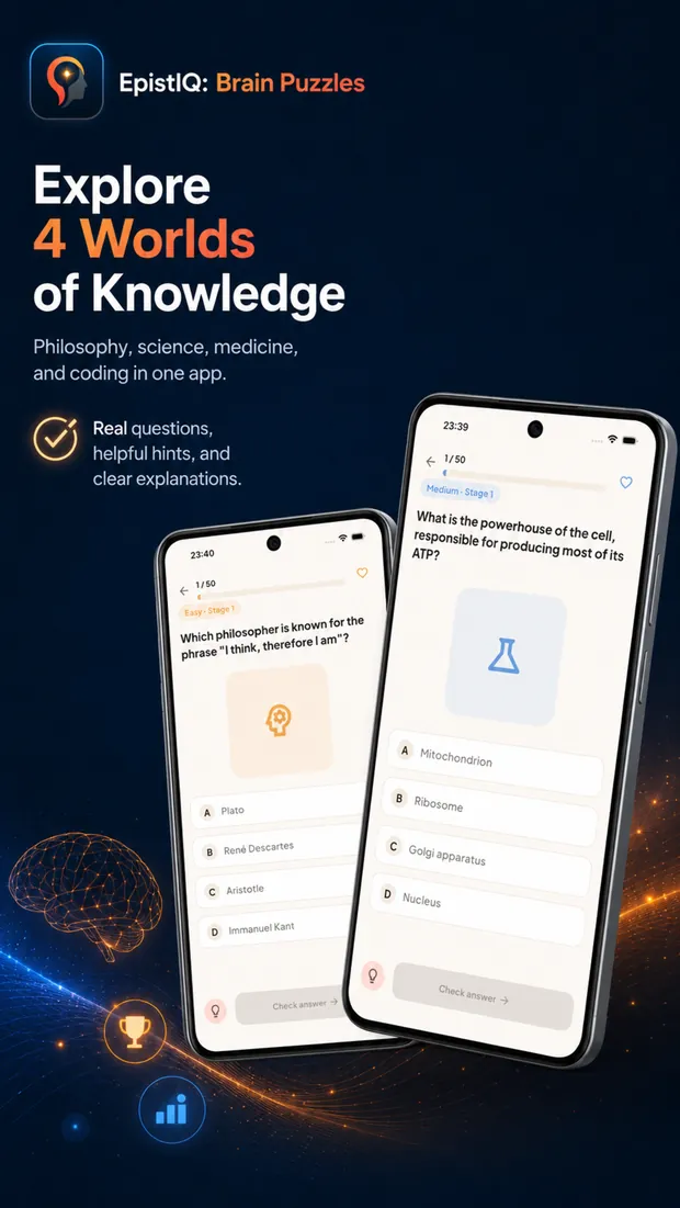 EpistIQ screenshot: Four subjects