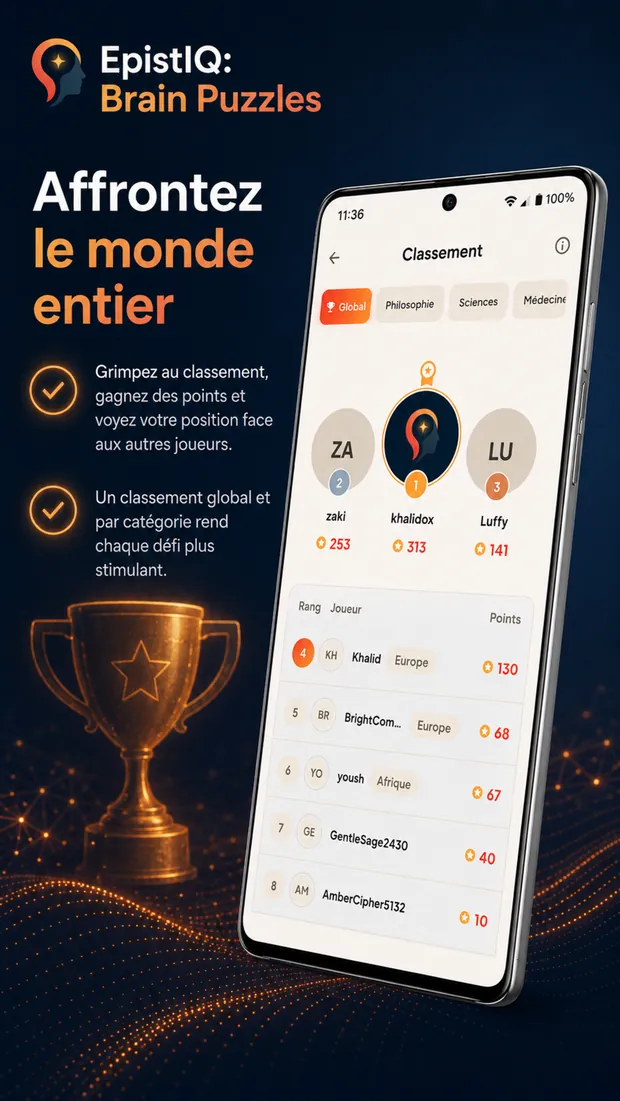 Capture d'écran d'EpistIQ: Affrontez le monde entier