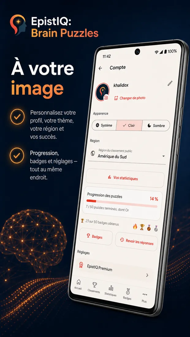 Capture d'écran d'EpistIQ: À votre image